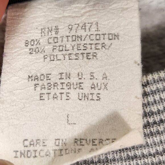 Vtg 90s Polaris Sweater Men L Snowmobile Embroidered Racing Dirt‎ Bike Bikercore - Picture 11 of 11